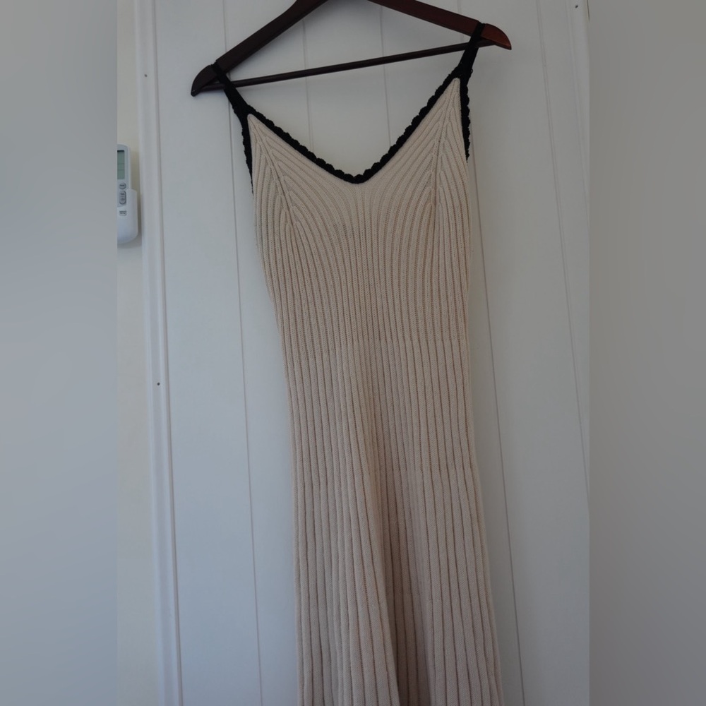 Freshman Cream and Black Knit Chemise
